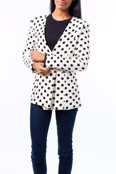 Polka Dot Blazer