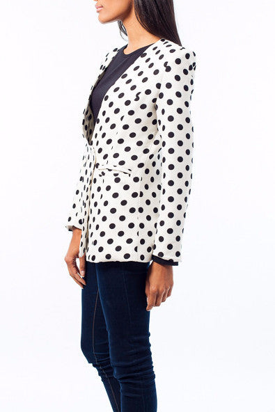 Polka Dot Blazer