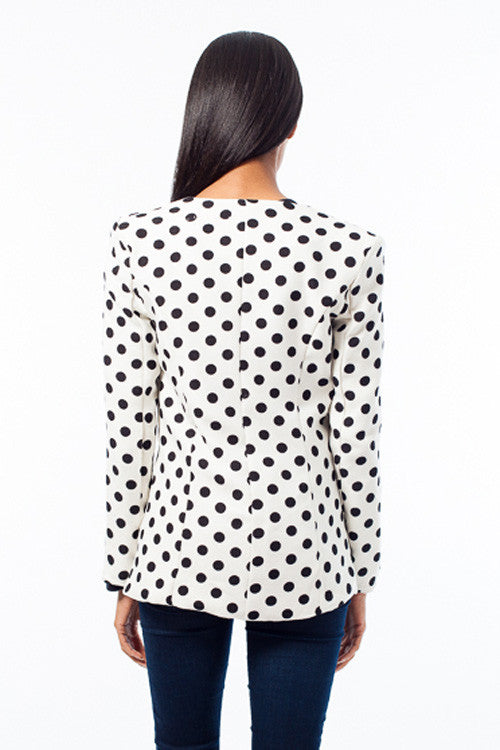 Polka Dot Blazer
