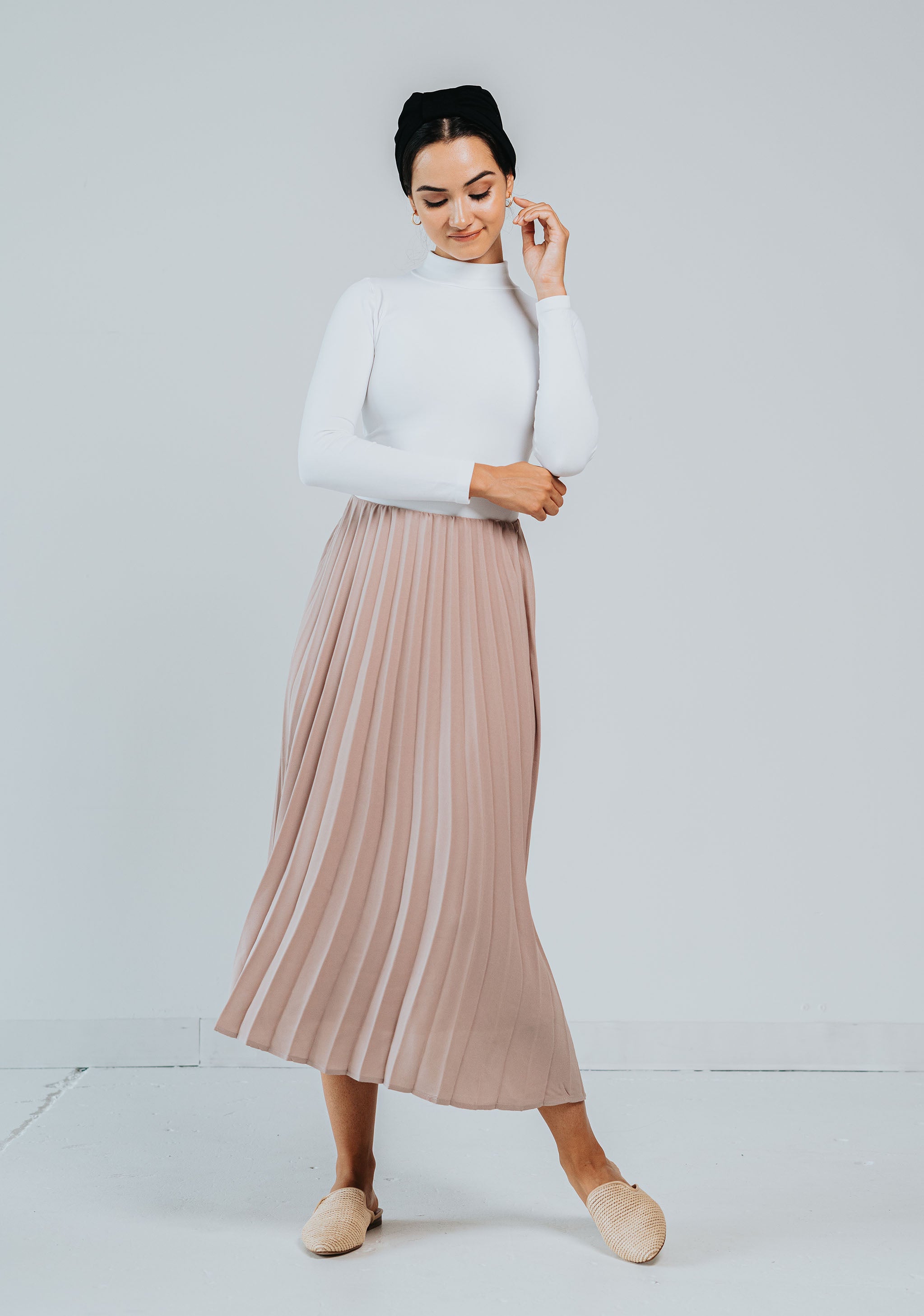 LILAC PLEATED MIDI