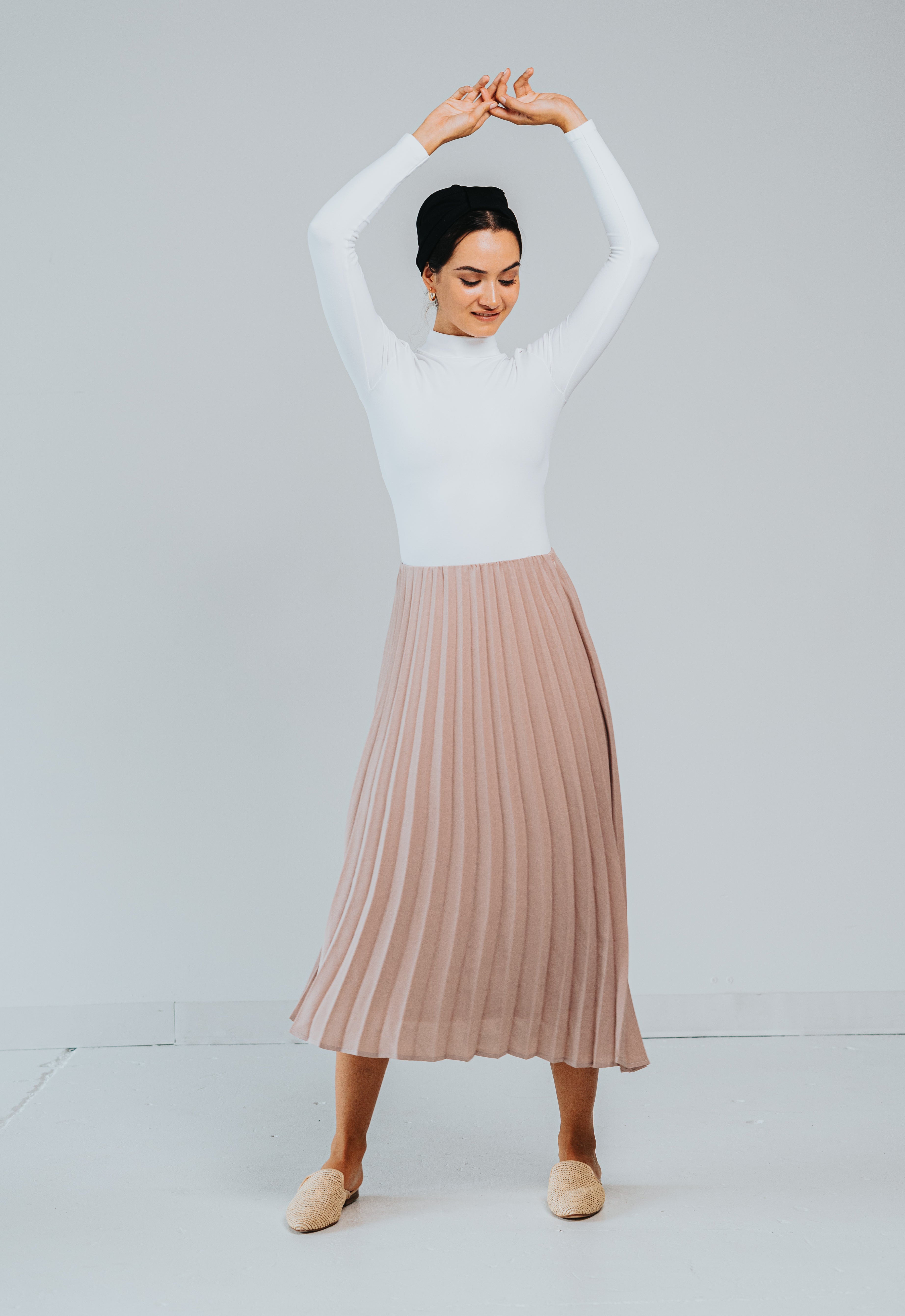 LILAC PLEATED MIDI