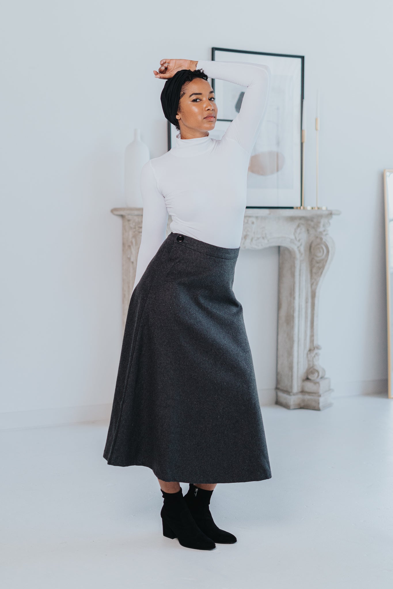 Jil Sander women's A-line wool skirt - buy for 343000 KZT in the official  Viled online store, art. J02MA0024_J14506.334_36_222_1