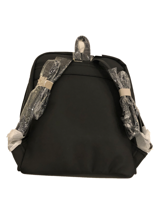 PATTERNED BACKPACK BLACK