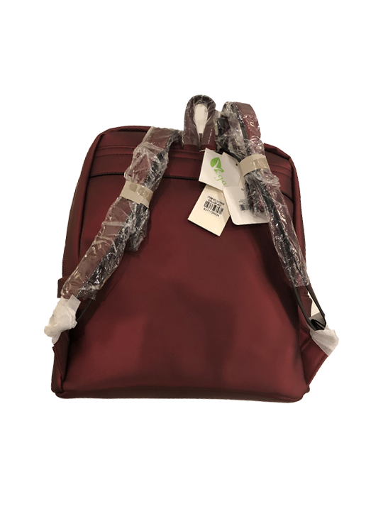 PATTERNED BACKPACK RED