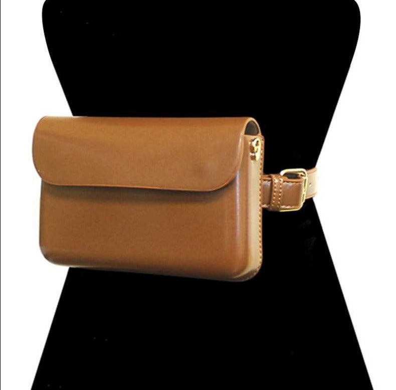 COGNAC SLEEK WAIST BAG